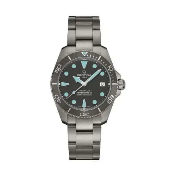 Certina Montre Certina DS Action Diver 38mm Powermatic 80 Automatique Cadran Gris