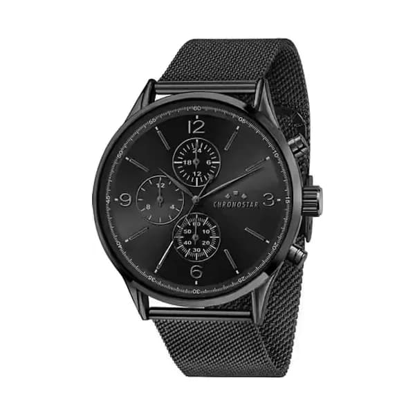 Chronostar Montre Homme CHRONOSTAR DANDY en Métal Noir