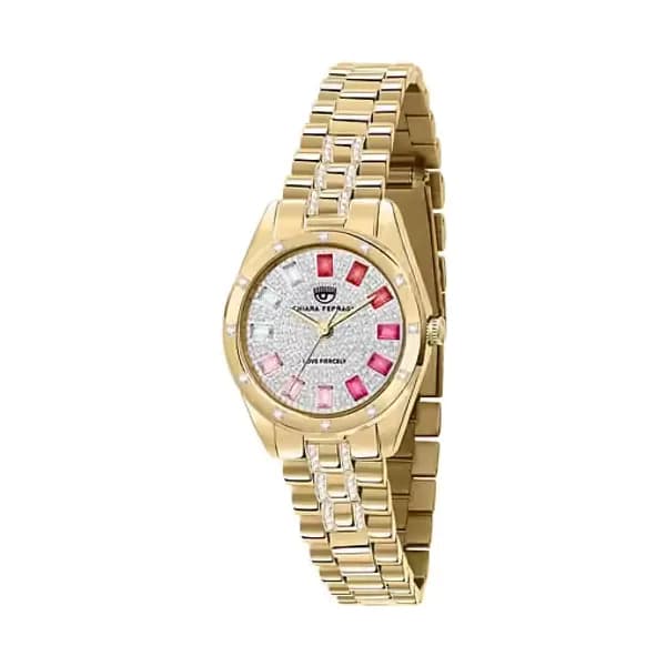 Chiara Ferragni Montre Analogique Femme Chiara Ferragni Métal Jaune R1953100515