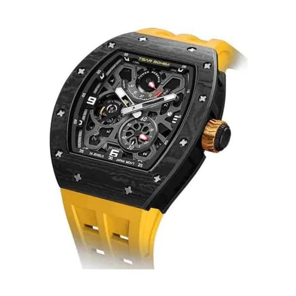 Tsar Bomba Montre Tsar Bomba - Elemental Series - Automatique - Fibre de Carbonne Jaune - TB8212CF03