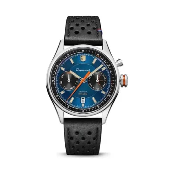 Depancel Montre Depancel Autosport Cadran Bleu Bracelet Racing Noir
