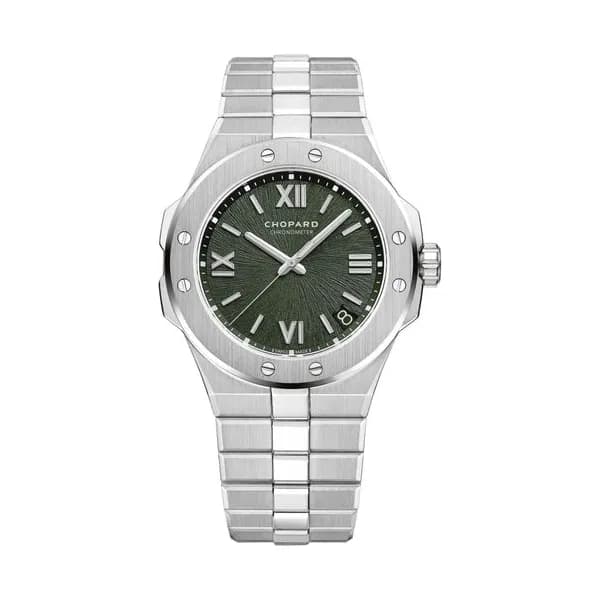 Chopard Montre Chopard Alpine Eagle 41 automatique cadran vert bracelet acier 41 mm