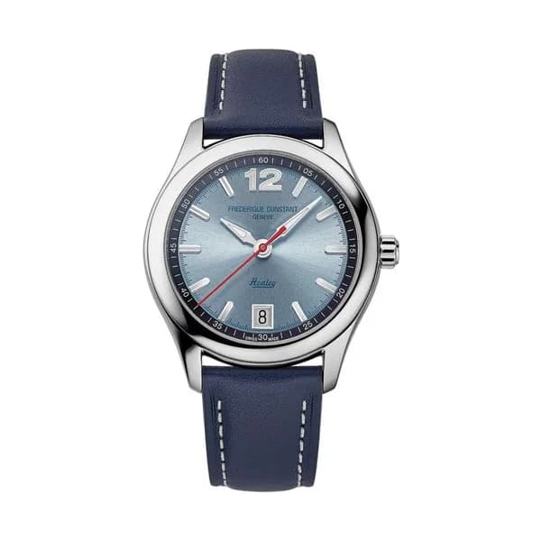 Frédérique Constant Montre Frédérique Constant Vintage Rally Healey Automatique cadran bleu bracelet cuir 36 mm
