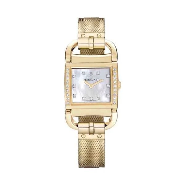Pequignet E. Montre Pequignet Attellage Quartz - Cadran Nacre Blanc - Bracelet - 5895509CD-AO