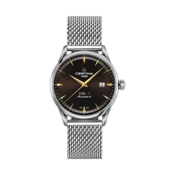 Certina Montre Certina DS-1 Powermatic 80 Automatique Cadran Marron / Brun