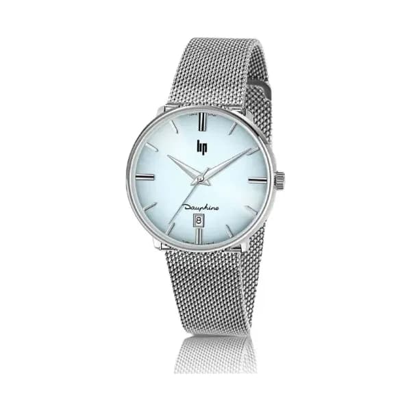 Lip Montre Lip Dauphine 671954- Homme - cadran Turquoise- 38 mm - Acier 316L