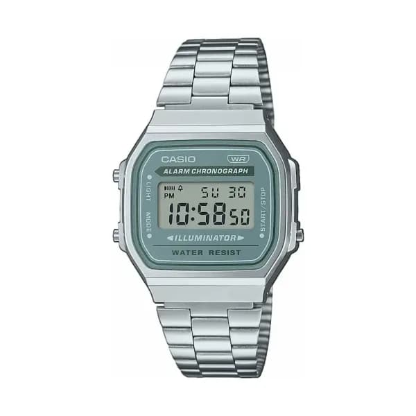 Casio Montre quartz Mixte Illuminator Argenté, Bleu, Gris