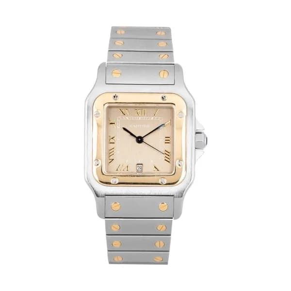 Cartier Montre Cartier Santos Galbée Acier &amp; Or 1566 quartz 29 x 41 mm