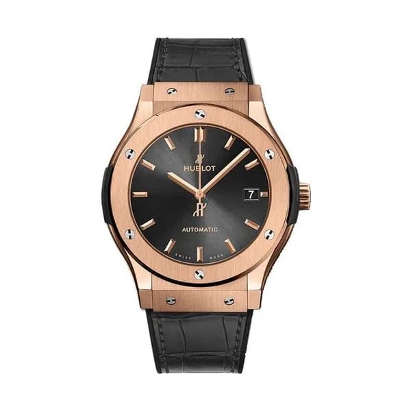 Hublot Montre Hublot Classic Fusion Racing Grey King Gold cadran gris soleillé 45 mm