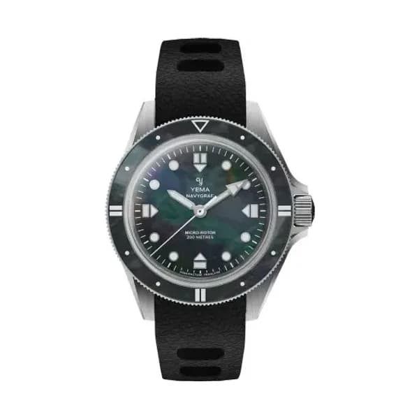 Yema Montre Yema Navygraf Pearl CMM.20 Bracelet Caoutchouc