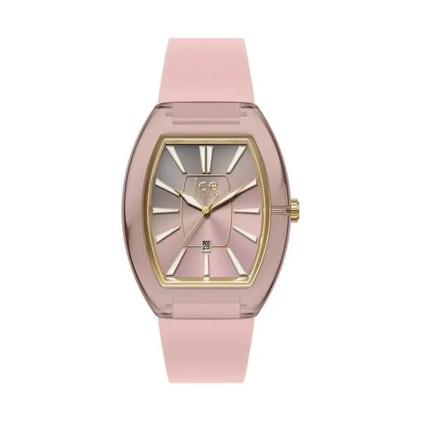 Ice Watch Montre Ice Watch Collection Ice Boliday Women Dome Plastic en Silicone Rose