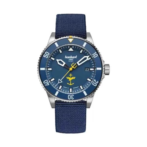 Hanhart Montre Hanhart FLY NAVY Aerosphere Automatique diamètre 42 mm- 774.274-MFG5