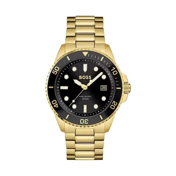 Hugo Boss Montre Homme BOSS BLACK ATHLEISURE en Acier Jaune