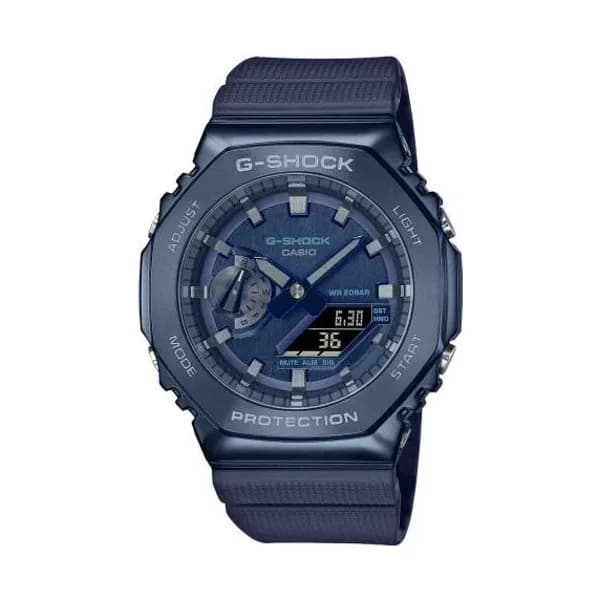 Casio Montre GShock G-Steel - Série GM-2100 - Bleu 49.3 x 44.4 mm- GM-2100N-2A