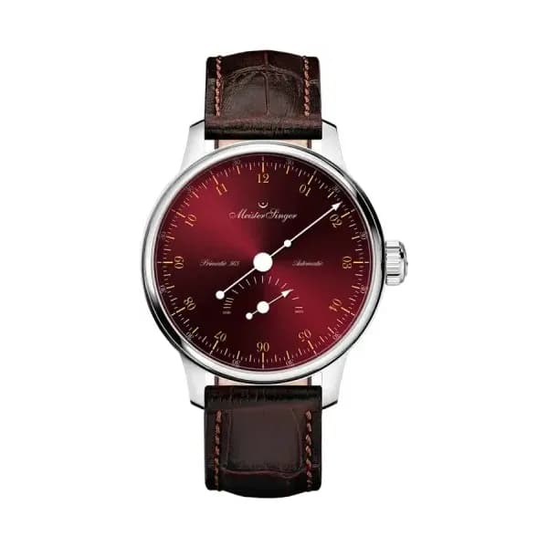 MeisterSinger Montre Primatic 365 Bordeaux PR365911G