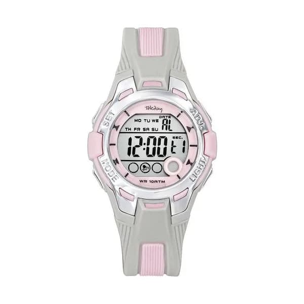 Tekday Montre Tekday en Plastique Gris