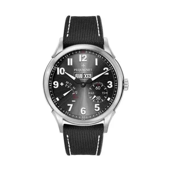 Pequignet Montre Pequignet Royale Titane Automatique Cadran Anthracite - 9032733-Cordura