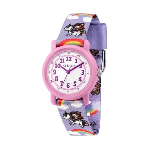 Kikou Montre Analogique Enfant Kikou Nylon Violet R4551104503
