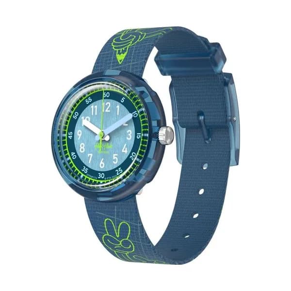 Flik Flak Montre Flik Flak en Plastique Bleu