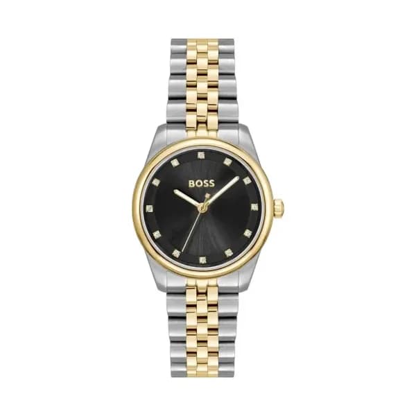 Hugo Boss Montre Boss Collection Graceful Precious en Acier et PVD Bicolore