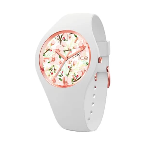 Ice Watch Montre Ice Watch Collection Ice Flower en Silicone Blanc