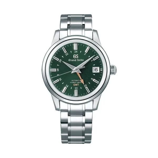 Grand Seiko Montre Grand Seiko Elegance 24 Seasons Printemps GMT automatique cadran vert bracelet acier 39,5 mm