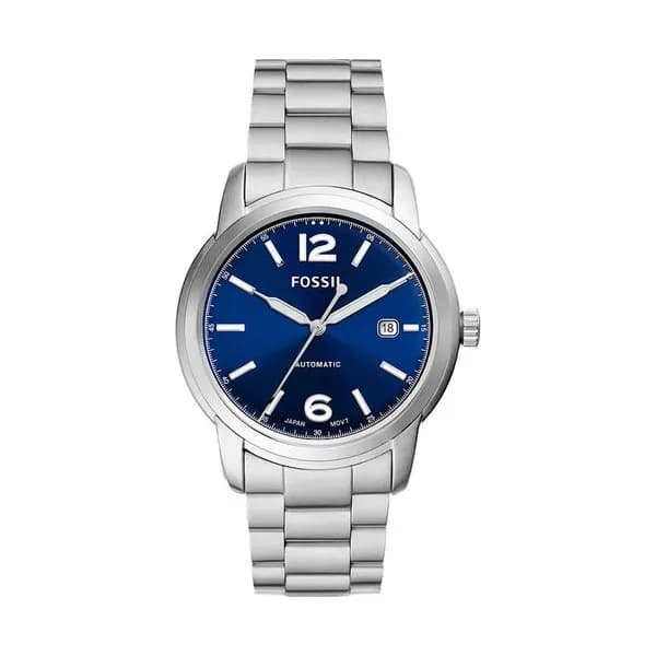 Fossil Montre Automatique Fossil Collection Heritage en Acier Argenté
