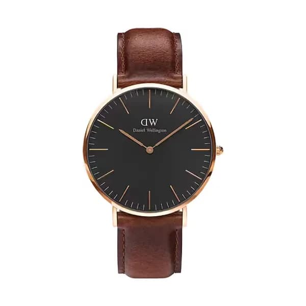 Daniel Wellington Montre Analogique Homme Daniel Wellington Cuir Marron DW.DW00100124
