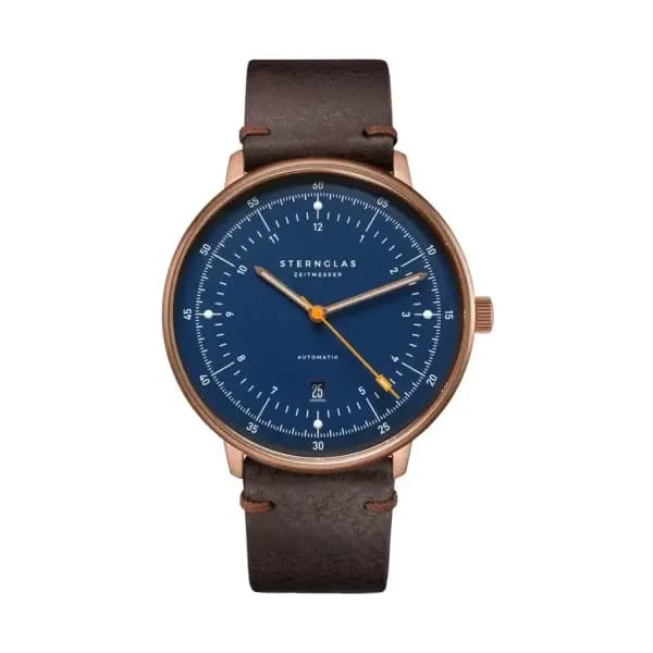 Sternglas Montre Hamburg Automatic Dark Blue Bronze S02-HH46-VI17