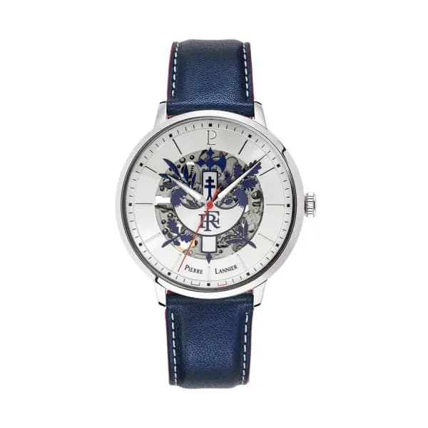 Pierre Lannier Montre automatique Homme Élysée Argenté, Bleu