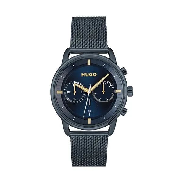 Hugo Montre Hugo en Acier Bleu