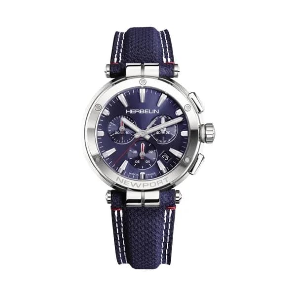 Michel Herbelin Montre Herbelin Newport Chronograph Homme Quartz Chronographe - 37658AP15BL