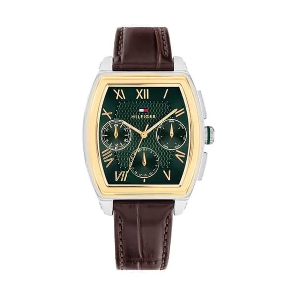 Tommy Hilfiger Montre Tommy Hilfiger Collection TH-Oxford en Cuir Marron