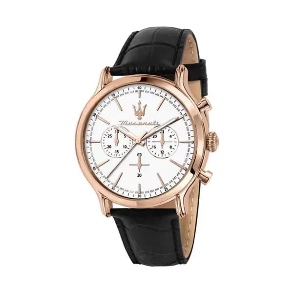 Maserati Montre Homme Maserati Cuir véritable Noir R8871618016