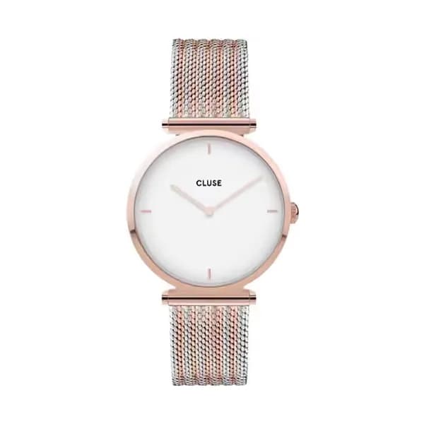 Cluse Montre Cluse Triomphe Rose Gold Bicolour Mesh - 33 mm - CW0101208001