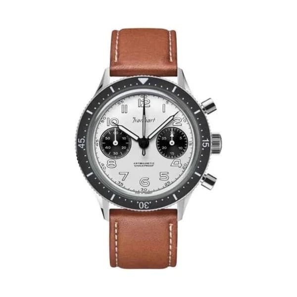 Hanhart Montre Hanhart 415 ES Reverse Panda Mécanique diamètre 39 mm- H703.201-8210-CMC