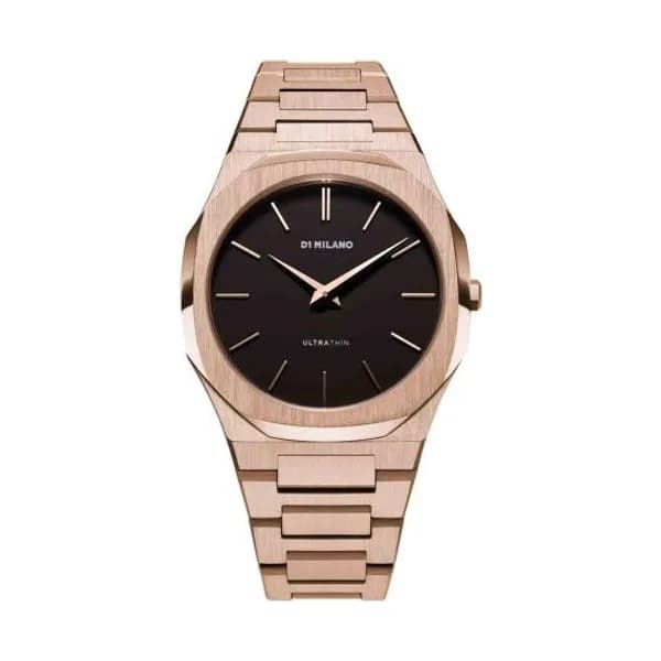 D1 Milano Montre D1 Milano Ultra Thin Re_Rosegold Quartz - 40 mm- Cadran Noir - UTBJ42