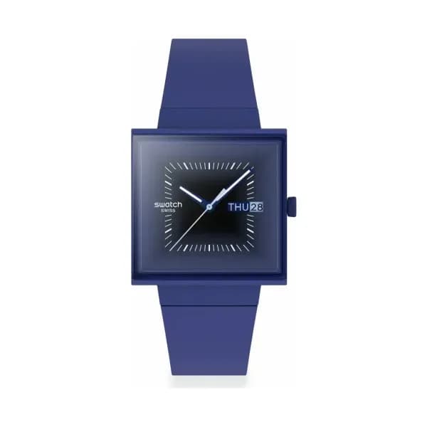 Swatch Montre quartz Mixte Essentials Bleu foncé