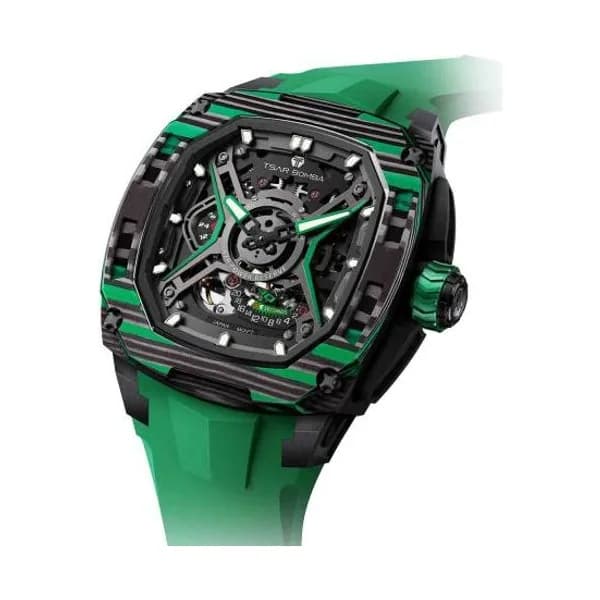 Tsar Bomba Montre tsar Bomba - Dark Matter Carbone - Automatique - Vert - TB8605CF05