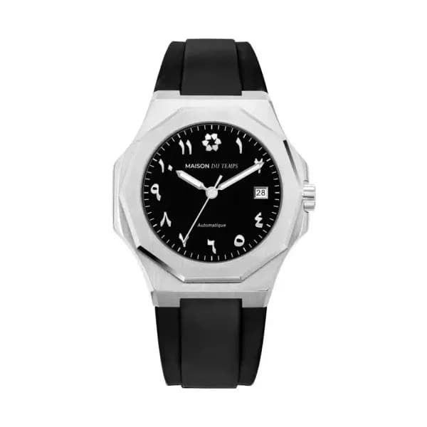 Maison du Temps Montre MTZeta Arabic Noir Silicone Noir