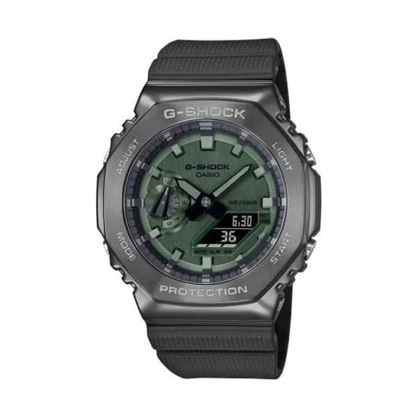Casio Montre GShock G-Steel - Série GM-2100 - Vert 49.3 x 44.4 mm- GM-2100B-3A