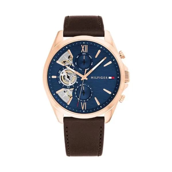 Tommy Hilfiger Montre Tommy Hilfiger en Cuir Marron