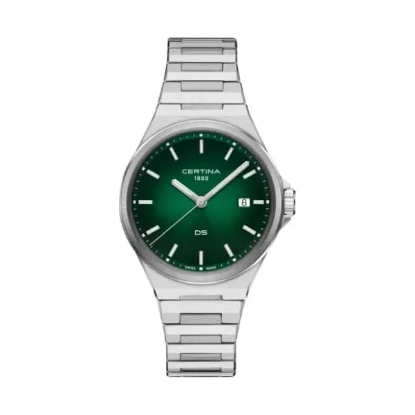 Certina Montre Certina DS-7 Quartz Cadran Vert Bracelet Acier