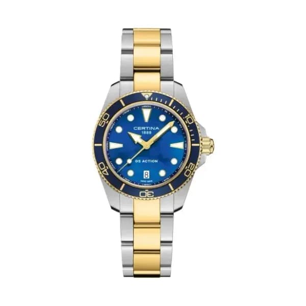 Certina Montre Certina DS Action 34.5mm Cadran Nacre Bracelet PVD