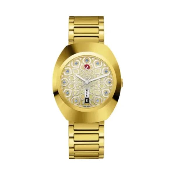 Rado Montre Rado DiaStar Original Automatic 38mm Cadran Serti Zircons Bleus