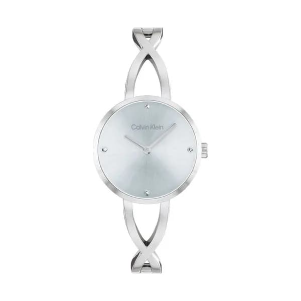 Calvin Klein Montre Calvin Klein Collection Sculpted Embrace en Acier Argenté