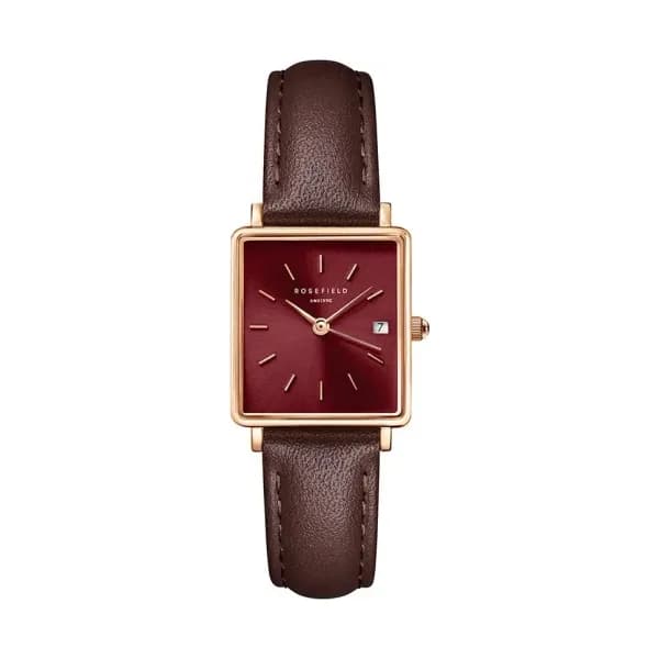Rosefield Montre Rosefield Boxy Xs Bordeaux