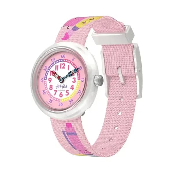 Flik Flak Montre quartz Fille Classroom creations Rose, Blanc