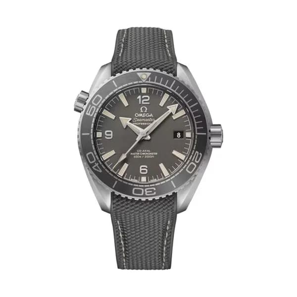 Omega Montre Omega Seamaster Planet Ocean 600m Co-Axial Master Chronometer cadran gris bracelet caoutchouc 43,5 mm