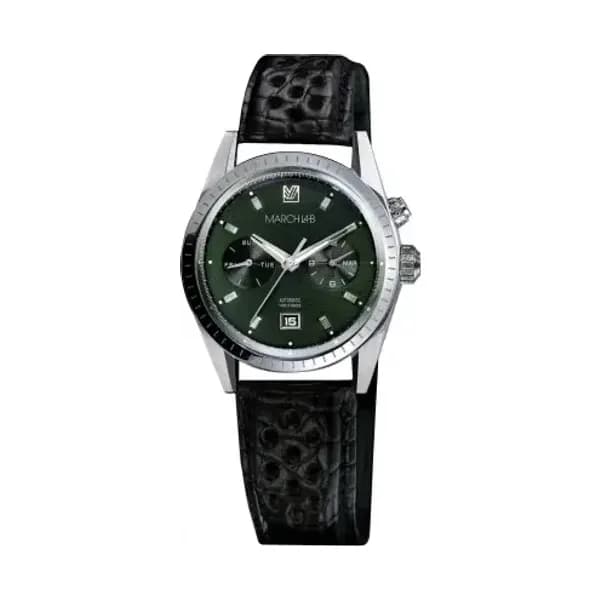 March LA.B Montre MARCH LA.B Agenda Supra Automatique Cadran Grall Bracelet Alligator